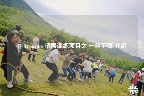 常州拓展训练项目之 一丝不苟 介绍